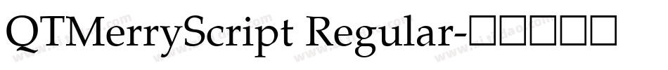 QTMerryScript Regular字体转换
